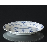 Blue Fluted, Full Lace, oval Serving Dish, Royal Copenhagen 25cm