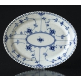 Musselmalet, helblonde, oval fad nr. 1/1147 eller 374, Royal Copenhagen 30cm