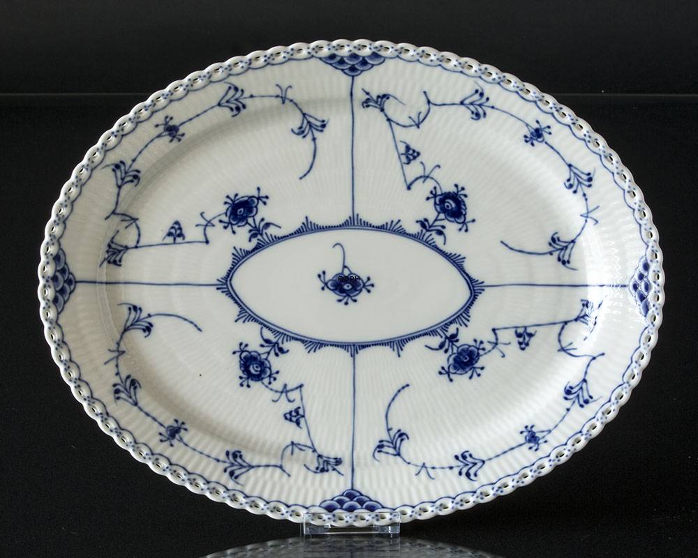 Musselmalet helblonde ovalt fad 36 cmRoyal Copenhagen 36cm