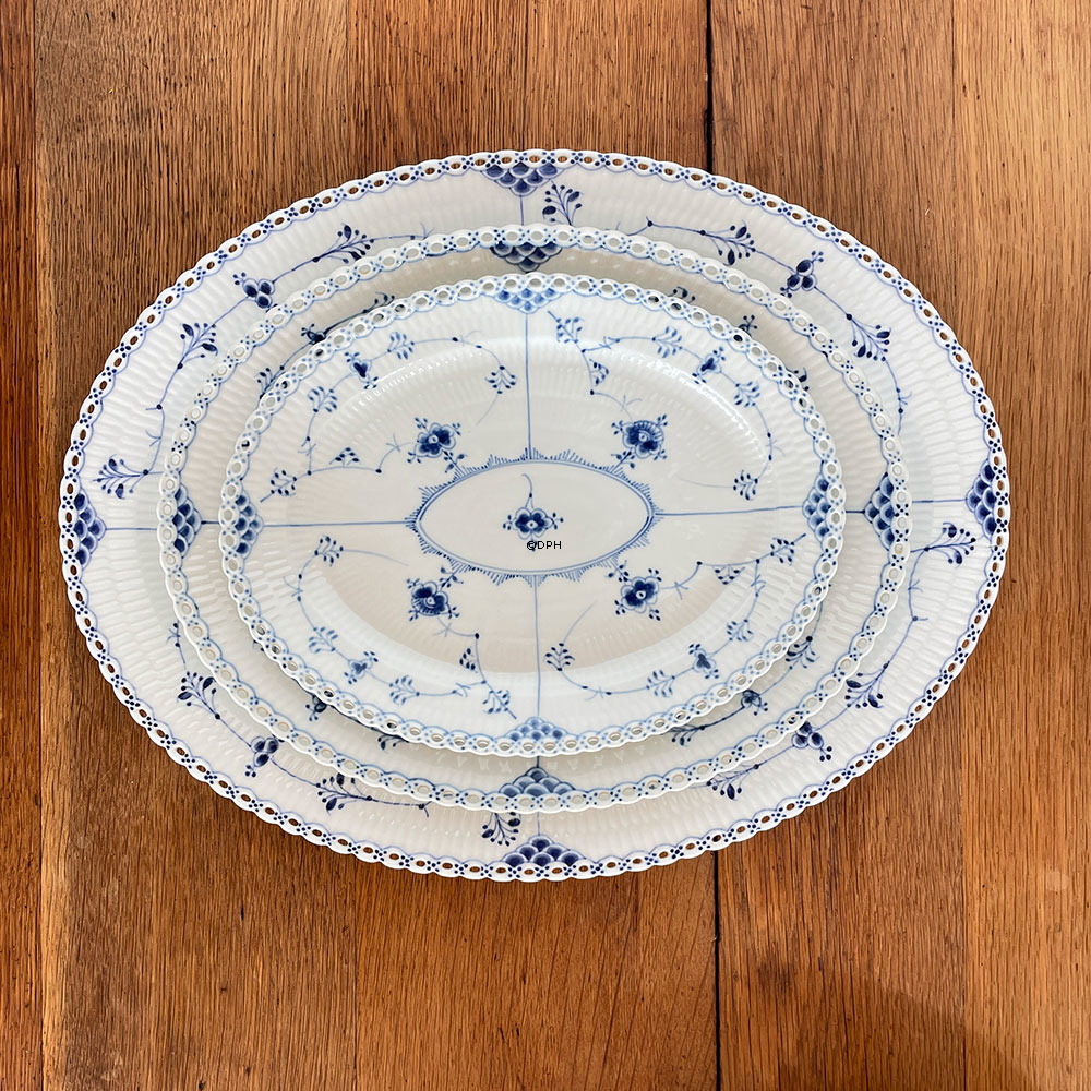 Musselmalet helblonde ovalt fad 36 cmRoyal Copenhagen 36cm