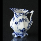 Blue Fluted, Full Lace, Cream jug, capacity 7 cl. small, Royal Copenhagen