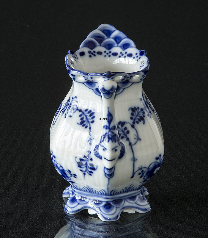 Musselmalet helblonde flødekande nr. 1/1031, indhold 7 cl. lille, Royal Copenhagen