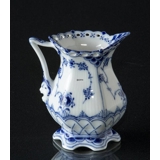 Blue Fluted, Full Lace, large, Cream jug no. 1/1032 or 394, Royal Copenhagen