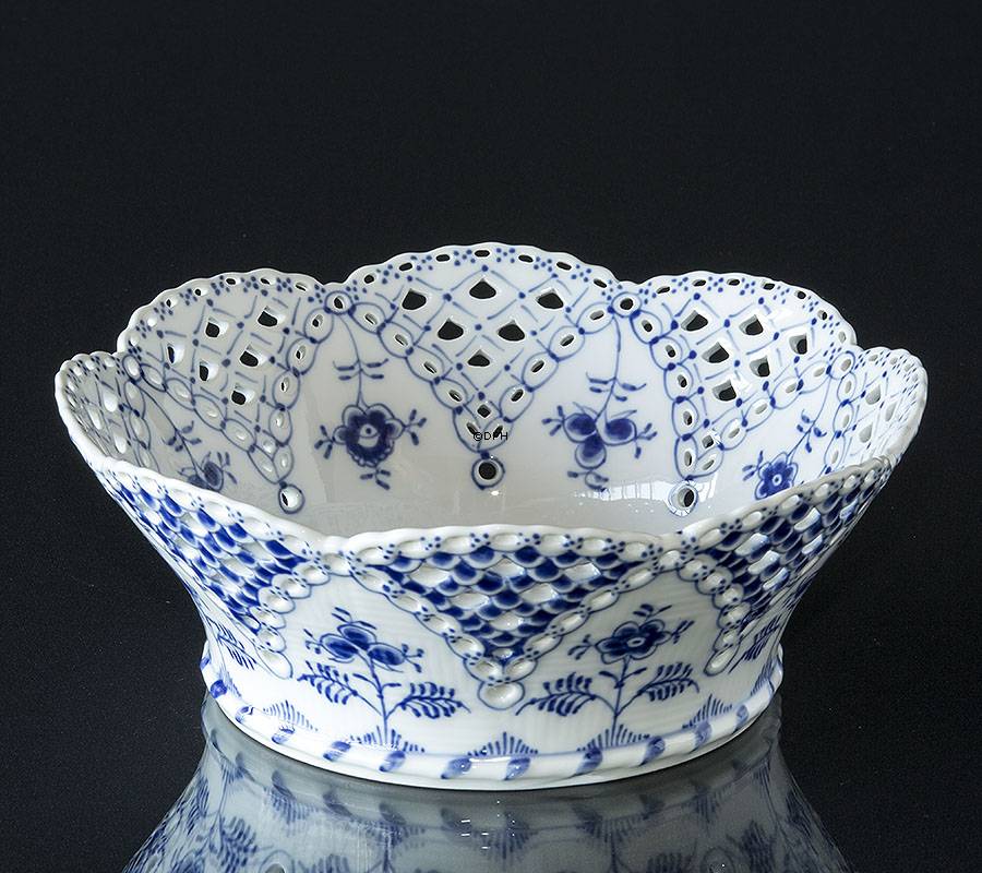 Musselmalet helblonde stor frugtskål nr. 1/1061 eller 398, Royal Copenhagen 24cm