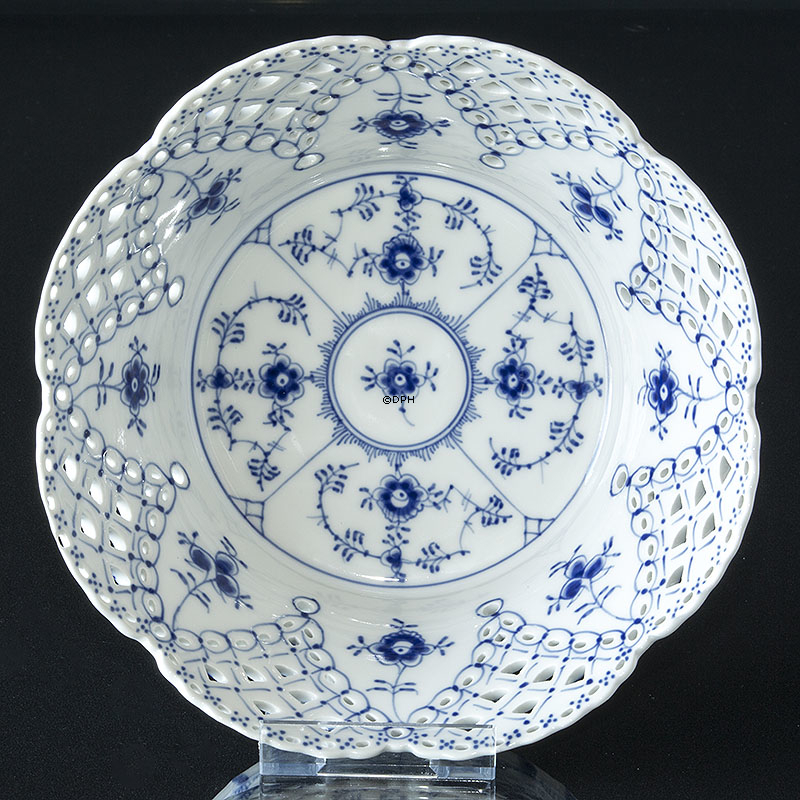 Musselmalet helblonde stor frugtskål nr. 1/1061 eller 398, Royal Copenhagen 24cm