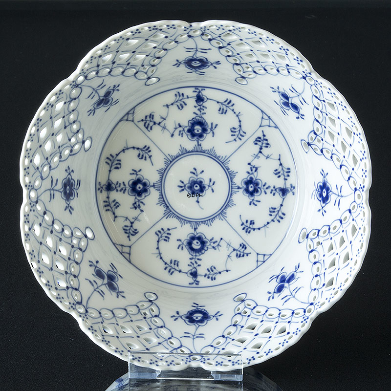 Musselmalet helblonde stor frugtskål nr. 1/1061 eller 398, Royal Copenhagen 24cm