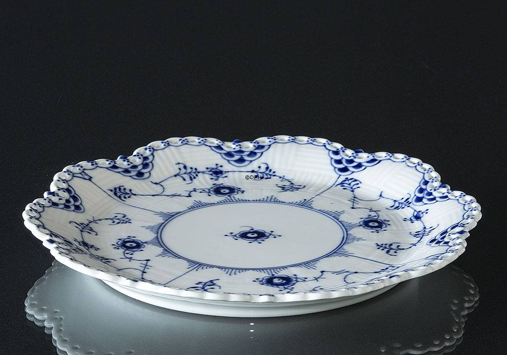 Musselmalet helblonde fad til stor frugtskål nr.1/1062, Royal Copenhagen 25cm