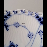 Blue Fluted, Full Lace, Cake Dish on high foot no. 1/1020 or 428, Royal Copenhagen 21cm