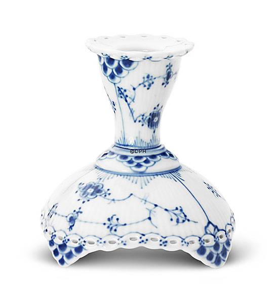 Musselmalet helblonde, lysestage nr. 1/1138 eller 502, Royal Copenhagen