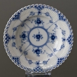 Blue Fluted, Full Lace, Plate Deep 14cm no. 1/1081 or 601, Royal Copenhagen