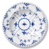 Blue Fluted, Full Lace, Plate Soup 20cm no. 1/1170 or 604, Royal Copenhagen