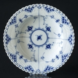 Blue Fluted, Full Lace, soup Plate, Royal Copenhagen