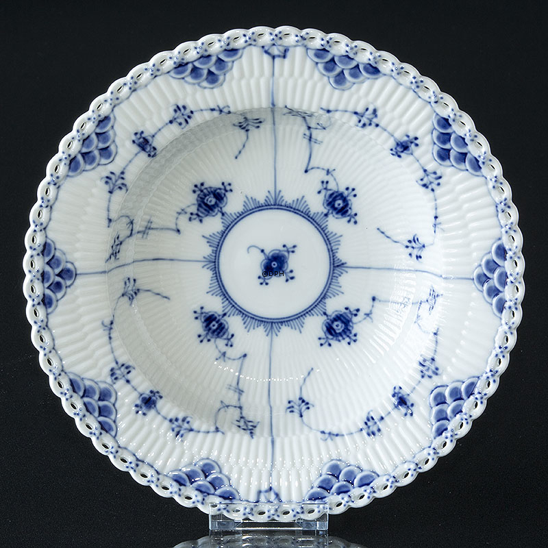 Musselmalet helblonde dyb tallerken Royal Copenhagen