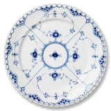 Blue Fluted, Full Lace, Flat Plate 22cm no. 622, Royal Copenhagen
