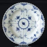 Blue Fluted, Full Lace, Plate, Royal Copenhagen 25cm (Old No. 1-1084)