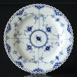 Musselmalet Helblonde, flad tallerken, Royal Copenhagen 25cm (gammelt nr. 1-1084)