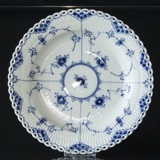 Blue Fluted, Full Lace, Plate, Royal Copenhagen 25cm (Old No. 1-1084)