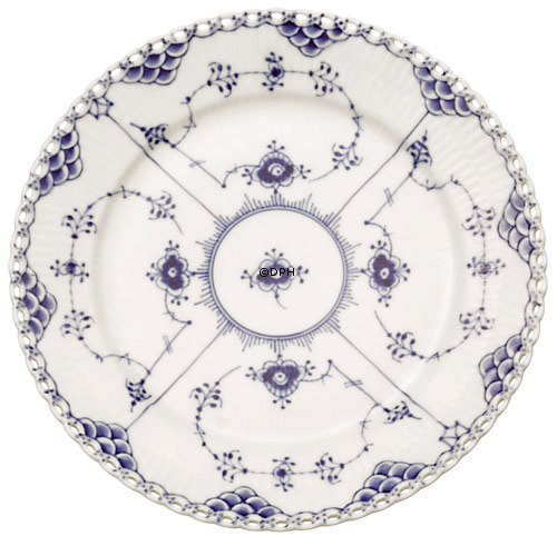 Musselmalet Helblonde, flad tallerken nr. 1-1084 eller 625, Royal Copenhagen 25cm