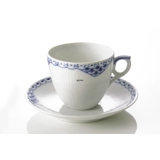 Princess, Blue, Coffee Cup and saucer, capacity 17 cl, Royal Copenhagen