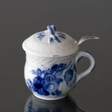 Blue Flower, Curved, Mustard jar no. 10/1594 or 198, Royal Copenhagen