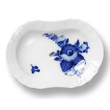 Blue Flover, Curved, Oval individual Ashtray no. 10/1802 or 333, Royal Copenhagen 10cm