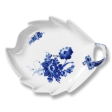 Blue Flover, Curved, Leaf Shaped Pickle dish no. 10/1599 or 357, Royal Copenhagen 23cm