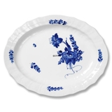 Blue Flower, Curved, oval Serving Dish 36 cm no. 10/1556 or 375, Royal Copenhagen
