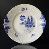 Blaue Blume, geschweift, runde Kuchenplatte Nr. 10/1864 oder 422, Royal Copenhagen ø26cm