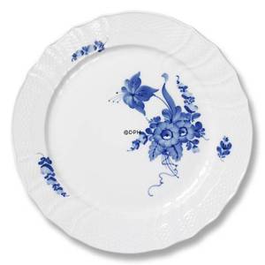 Blå Blomst, svejfet, Flad tallerken, Royal Copenhagen ø17cm | Nr. 1106618 | DPH Trading