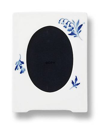 Blå Blomst, svejfet, billedramme nr. 839, Royal Copenhagen