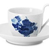 Blå Blomst, flettet, kaffekop med høj hank, Royal Copenhagen
