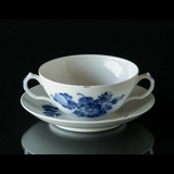 Blue Flower, Braided, Soup cup with saucer no. 10/8281 or 107, Royal Copenhagen
