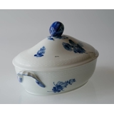 Blue Flower, Braided, oval Dish with Cover no. 10/8174 or 172, Royal Copenhagen