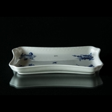 Blaue Blume, glatt, Tablett für Zuckerdose und Sahnekännchen Nr. 10/8181 oder 364, Royal Copenhagen 25cm