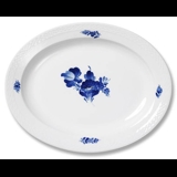 Blaue Blume, glatt, ovale Servierplatte Nr. 10/8017 oder 375, Royal Copenhagen 37cm