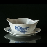 Blue Flower, Braided, Sauce boat on fixed stander no. 10/8159 or 563, Royal Copenhagen