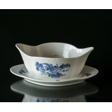 Blue Flower, Braided, Sauce boat on fixed stander no. 10/8159 or 563, Royal Copenhagen