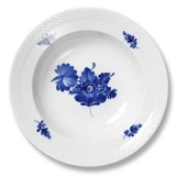 Blå Blomst, flettet, dyb tallerken 23cm nr. 10/8106 eller 605
