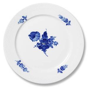 Blå Blomst, flettet, flad tallerken ø21cm | Nr. 1107622 | DPH Trading