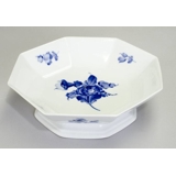 Blue Flower, Angular, Cake Dish on low foot no. 10/8824 or 427, 21cm