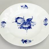 Blå Blomst, kantet, flad tallerken, Royal Copenhagen ø22cm