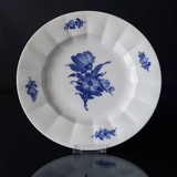 Blå Blomst, kantet, flad tallerken 25,5cm nr. 10/8549 eller 625, Royal Copenhagen