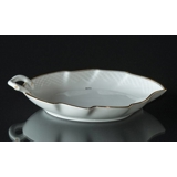 Hartmann large leaf shaped pickle dish, Bing & Grondahl - Royal Copenhagen 25cm