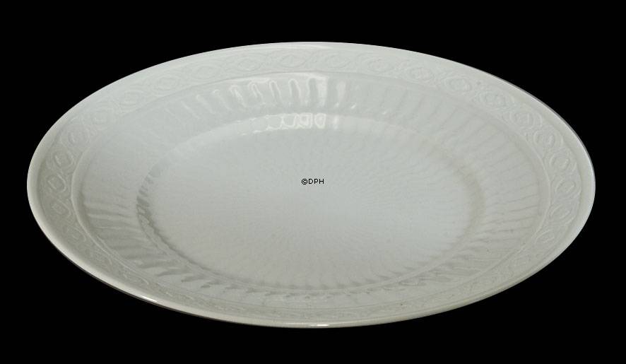Hvid vifte, 27cm flad tallerken nr. 627, Royal Copenhagen
