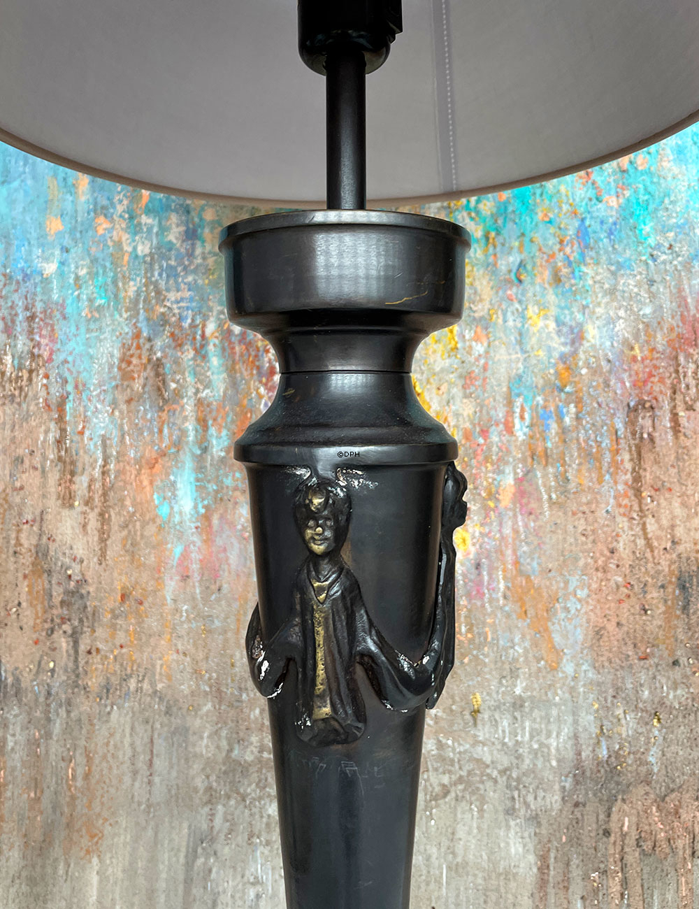 Søjlelampe bronze