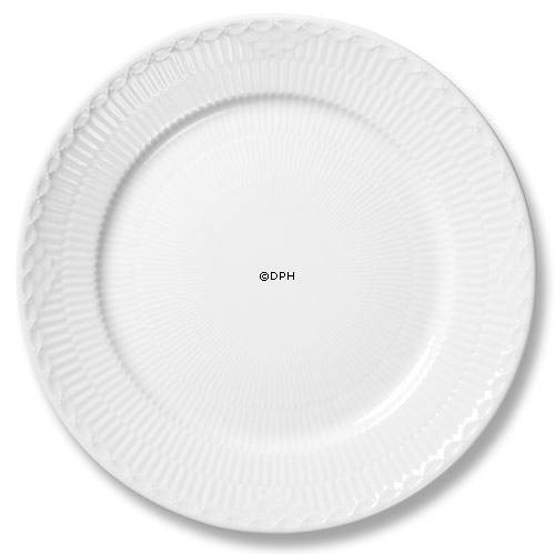 Hvid Halvblonde flad tallerken 15cm nr. 615, Royal Copenhagen