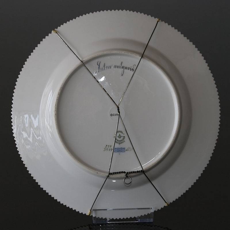 Fauna Danica flad tallerken med bæver, Royal Copenhagen