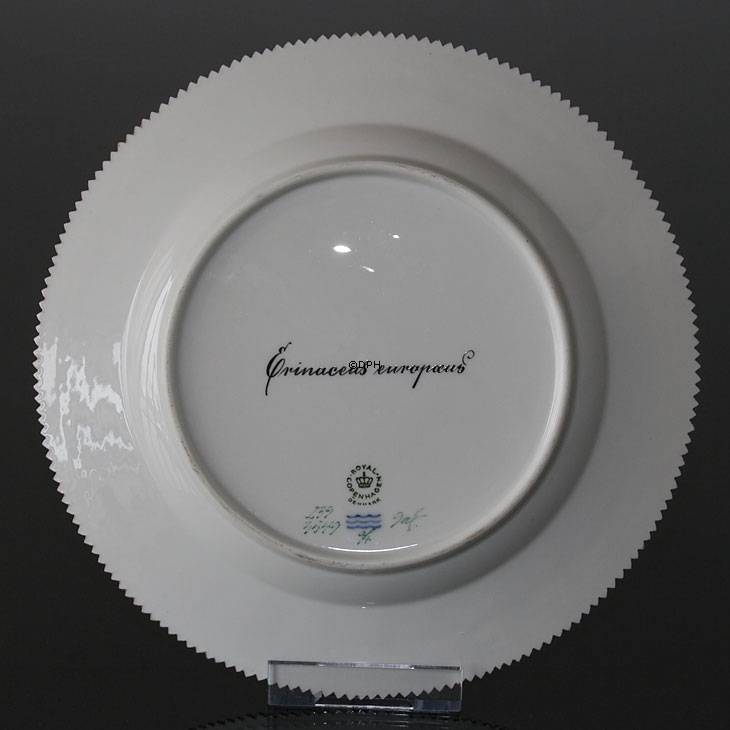 Fauna Danica Jagtstellet flad tallerken, med pindsvin, Royal Copenhagen