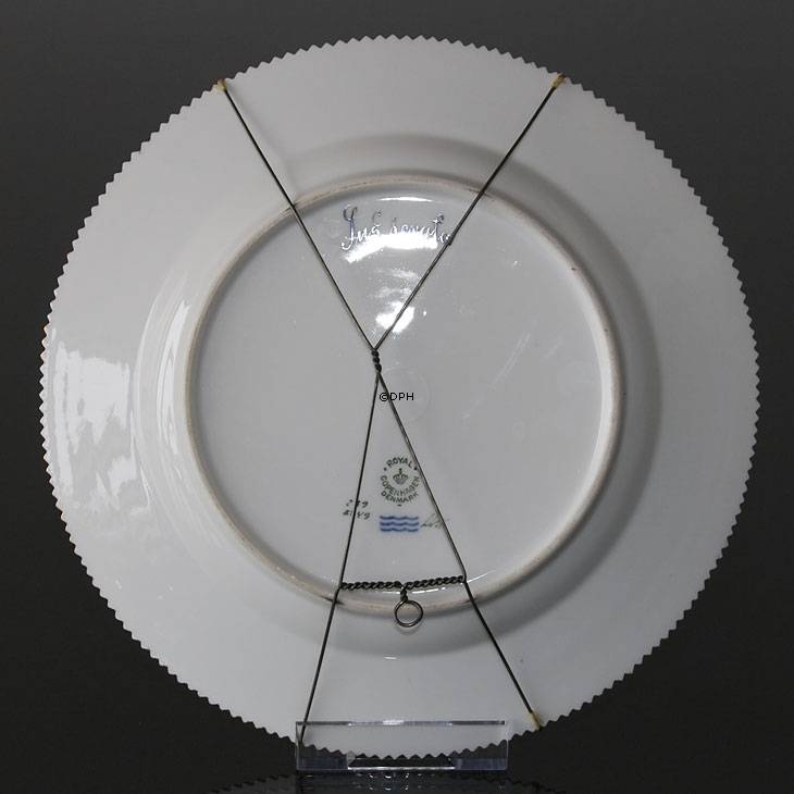 Fauna Danica Jagtstellet flad tallerken med vildsvin, Royal Copenhagen