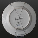 Fauna Danica Hunting Service, Birds plate with black grouse, Royal Copenhagen